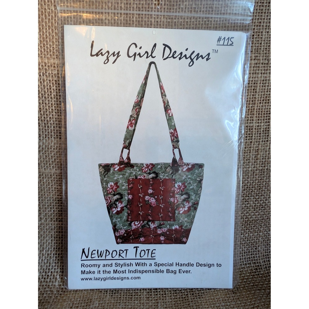 Lazy Girl Designs Newport Tote Sewing Pattern 115 Joan Hawley Multi-Way Bag